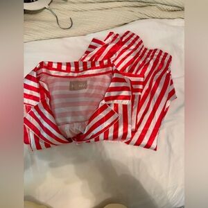 Show Me Your MuMu Red and White Striped Pajama Set
